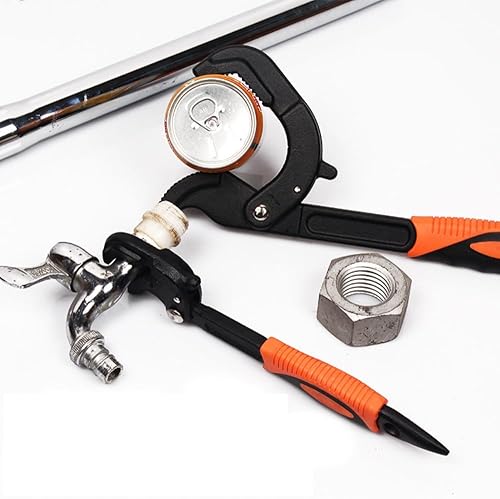 Miniatura 6 de JTZXJJX Juego de llaves universales multiusos de 2 piezas, llaves ajustables de 10.5 y 15 pulgadas, llaves de tubo de agarre eléctrico para