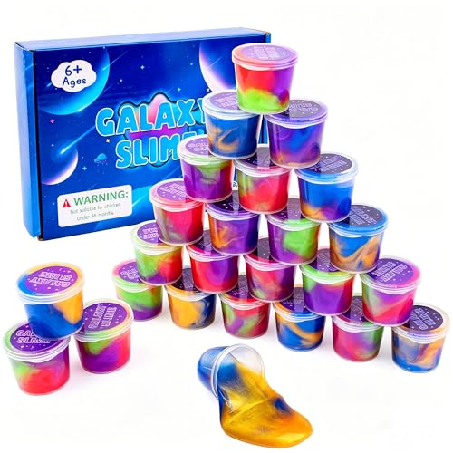 25 Packs Galaxy Slime, Party Favor for Kids Girls...