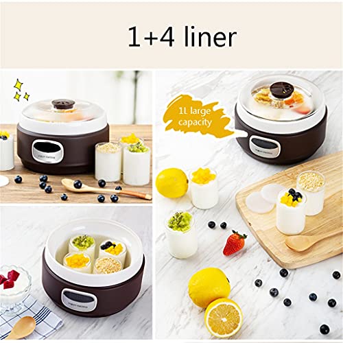 Smljlq Automatic Small Yogurt Maker Household Smart Fermenter Homemade Yogurt Maker Stainless Steel Inner (Color : A) #TOP4