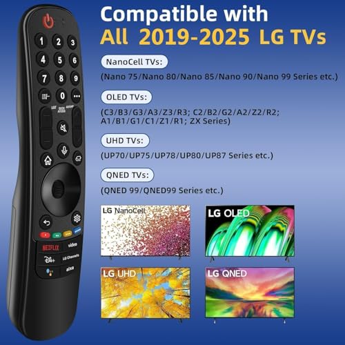 Image of Smartby Remote Control Compatible with Lg Magic smart Android webos 4k led tv Universal Works with All Model MR650 / MR19 BA /MR20GA /21GA /22GA /23GA /24GA (with Voice and Pointer Function).