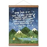 Same God Creation Wall Art,Nursery Mountain Wall Decor,Inspirational Canvas Framed Print for Christian Boy Kids Room,Adoption Gifts First Communion Gifts for Boys