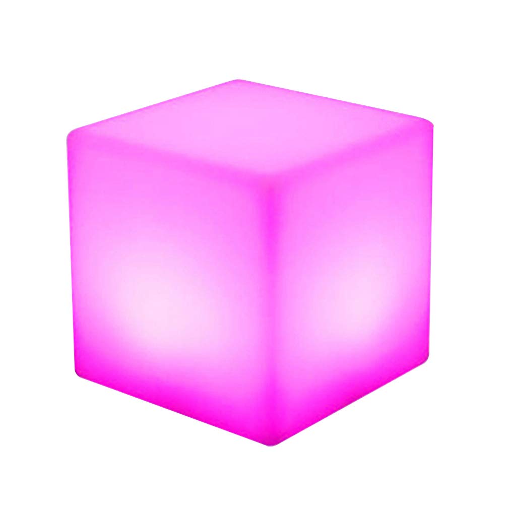 Outdoor Garden Lights LED Floating Light, Color Changing LED Cube Light with Remote, LED Lawn Lamp for Pool Party (1Pcs,15cm) Led Garden Lights