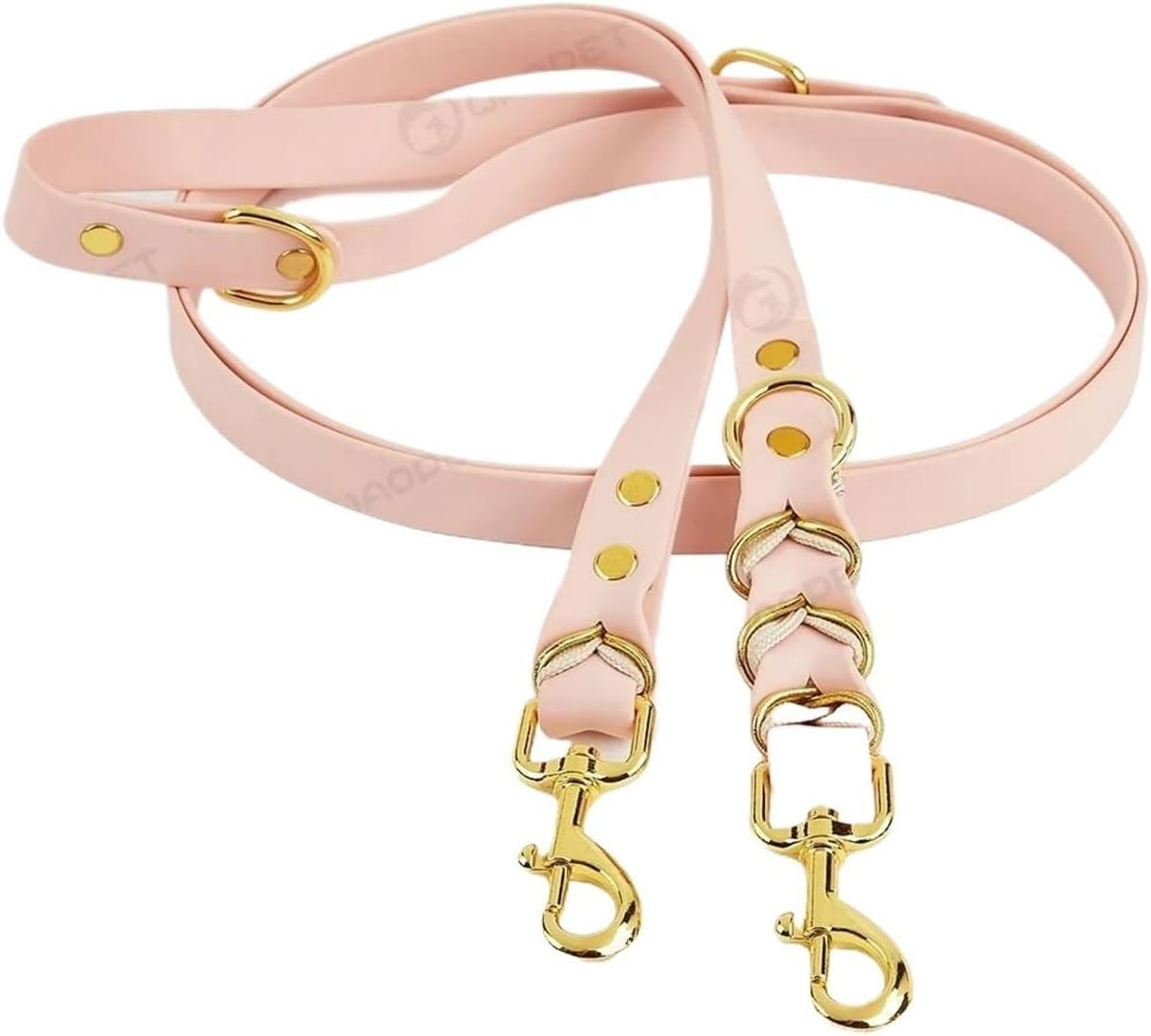 Dog Leash, Handmade Leashes for Dogs and Cats Crossbody Dog Waist Lead Rope Hand Free Running Walking Outdoor Pet Supplies Doubles,Hands Free(White Smart APP)