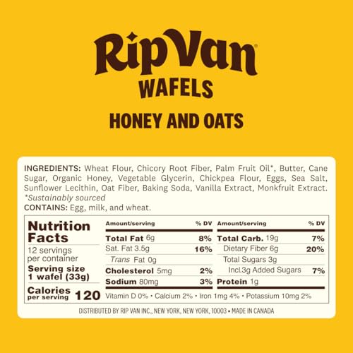 Image of RIP VAN WAFELS Honey & Oats Wafel Cookies, 4.64 OZ
