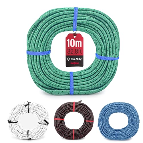 Corda Elastica Nera 15 M - Qualità PRO TECPLAST 9SW - Cavo Per Teloni Con Diametro 9 Mm 83303206 - Foto 6