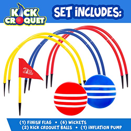 Franklin Kick Croquet Game Set - Perfect for Kids and Adults - Combines Soccer and Croquet - Great for Outdoor Play by Franklin Sports - Image 2