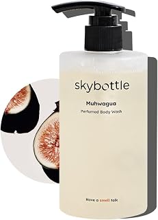 skybottle Body Wash, Refreshing and Cleansing With AHA, Deep Moisture for Dry Skin, Perfumed with Fig Fruit Woody Scent, 10.1 Fl. Oz