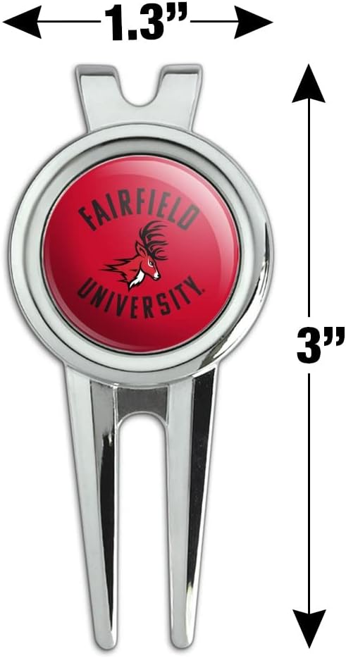 review GRAPHICS & MORE Fairfield University Stags Logo Golf Divot Repair Tool and Ball Marker