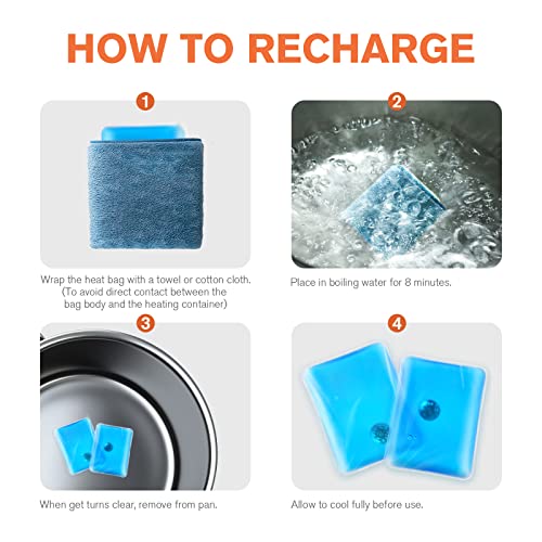 Vicloon Handwärmer,2er-Set Taschenwärmer wiederverwendbar,Taschenheizkissen Kinder für kalte Tage und für Büro/unterwegs-Rechteck