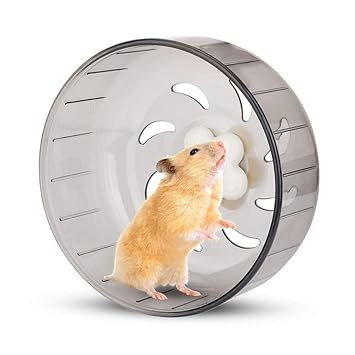 eecoo Hamster Running Wheel, 13cm Hamster Wheel Small Pet Hamster Exercise Wheel Silent Plastic Running Toy for Small Animal Hamster Gerbil Guinea Pig