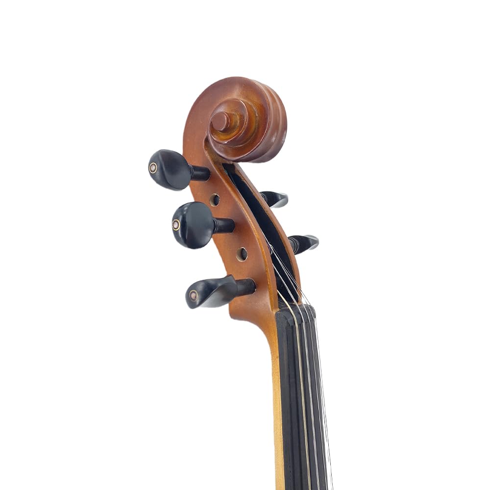 Yinfente Viola acustica a 5 corde, 40,6 cm, per studenti, principianti, strumento professionale per viola completo realizzato a mano, con custodia, archetto brasiliano, panno per la pulizia, ponte