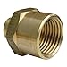 LASCO 17-9281 1/2-Inch Female Pipe Thread by 3/8-Inch Female Pipe Thread Brass Bell Reducer
