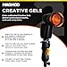 MagMod Pro Creative Lighting Gels, 6 Magnetic Flash Color Gels for Photography, Red Orange Yellow Blue Green Purple, Rigid Polycarbonate with Embedded Magnets, Compatible with All Speedlites