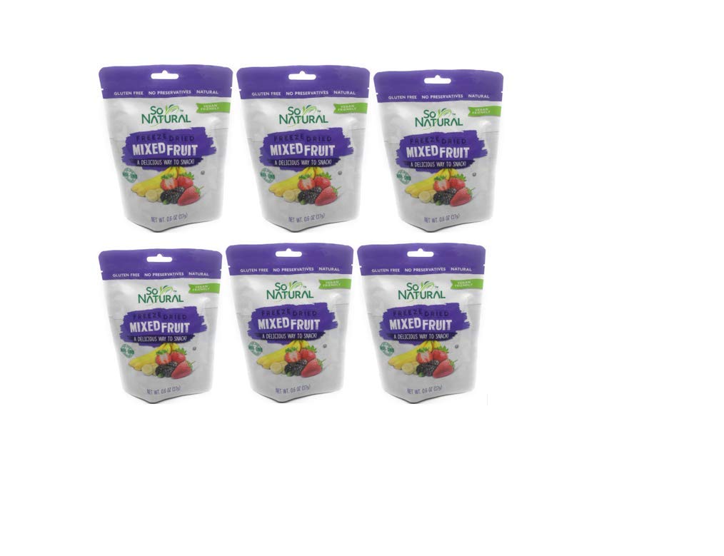 Freeze Fried Mixed Fruit (Banana, Mulberry, Strawberries) 6 Packs.071 Oz each_AB