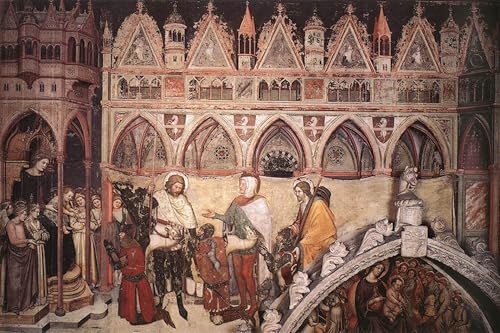 Lienzo de la Virgen de Altichiero, cuadro moderno de pintura famosa 60x90cm