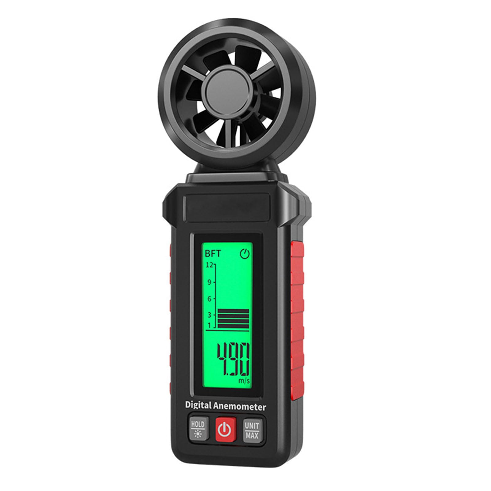 Multifunction Wind Gauge Speed Tester with High Accuracy Measurement and 160mm Compacted Design for Industrial Applications Lighting Anemometer