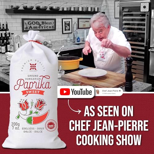 Real Hungarian Paprika (SWEET SMOKED, 100g) Imported from Kalocsa, Hungary, Amazing Color, Great Taste, in Traditional Canvas Bag