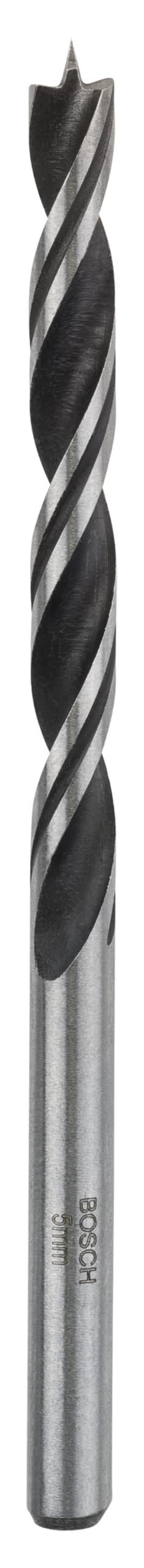 Bosch 1x PRO Wood Brad Point Drill Bit (for Softwood, Hardwood, Ø 5,00 mm, Professional Accessory Drill Drivers)