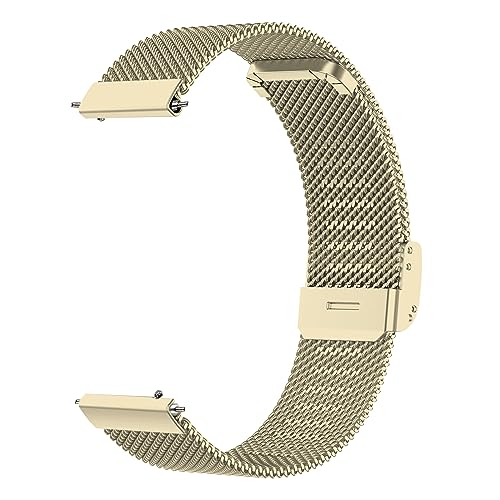 Image of ACM Watch Strap 20mm compatible with Compaq Q Watch Smartwatch | Steel Metal Adjustable Belt Chain Band