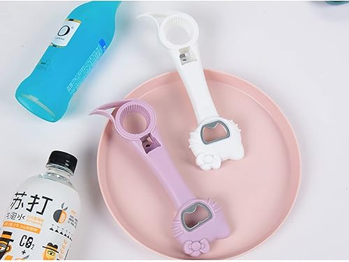 Miniatura 2 de Abridor de botellas 4 en 1 abridor de latas 2 piezas multifunción para abridor de tarros herramientas de barra de utensilios de cocina abridor de