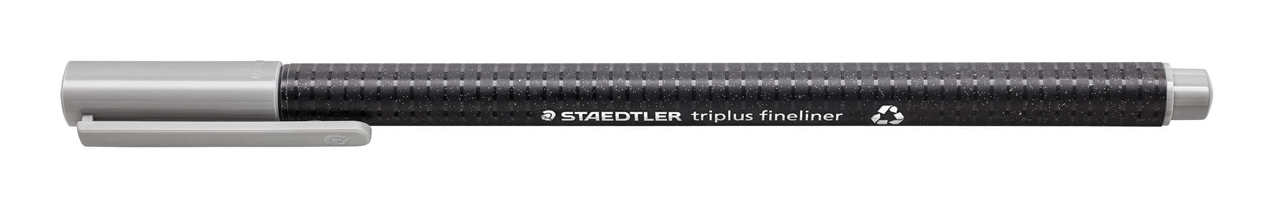 STAEDTLER 334-82 Triplus Fineliner Superfine Pen, 0.3mm Line Width - Light Grey (Box of 10)