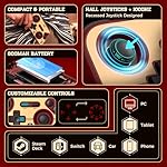 IINE Retro Pocket Game Controller, Wireless Gamepad for Switch/Steam Deck/PC/iOS/Android | Mini Portable Controller with Hall Joystick, 1000Hz Response Rate, Customizable Buttons, 600mAh Battery - Image 2