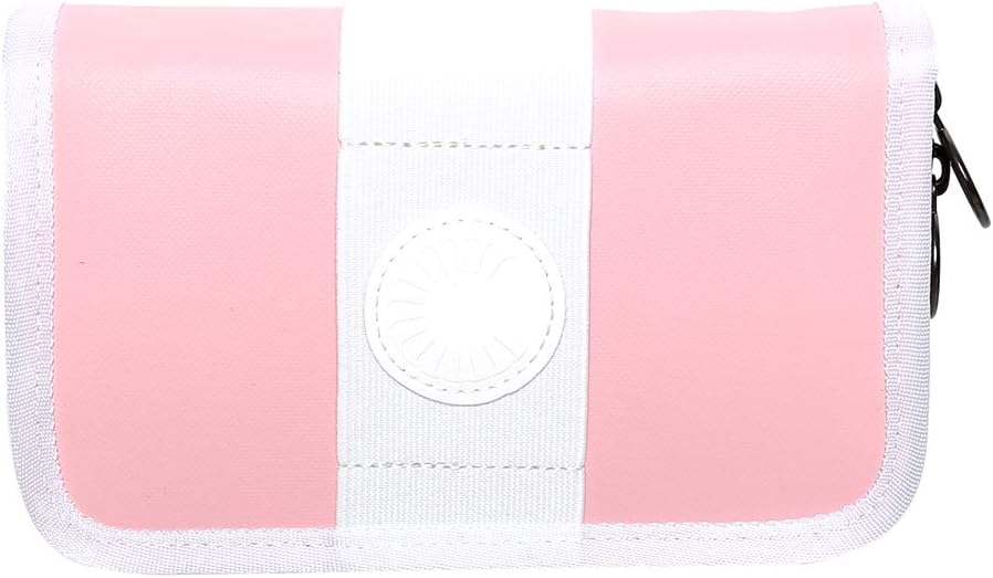 Curtis Mega Trumpet Mouthpiece Pouch - Coated Nylon with Zipper, 7 Piece (Pink)
