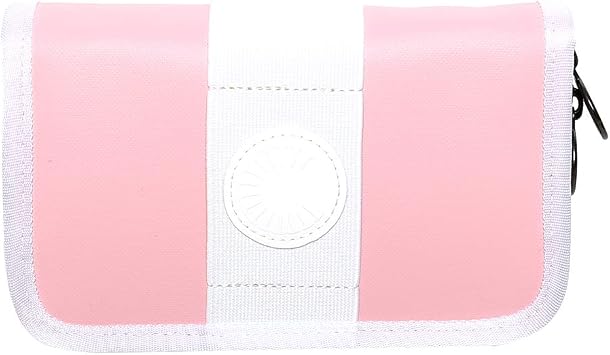 Curtis Mega Trumpet Mouthpiece Pouch - Coated Nylon with Zipper, 7 Piece Pink