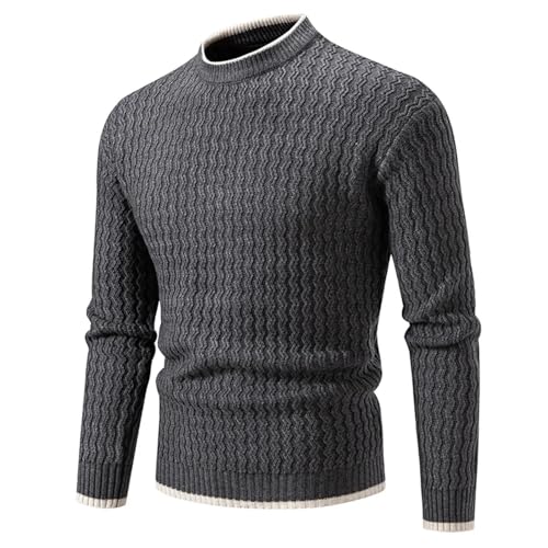 Men O-Neck Slim Fit Knit Sweater Casual Pullovers Fashion Knitted Tops4
