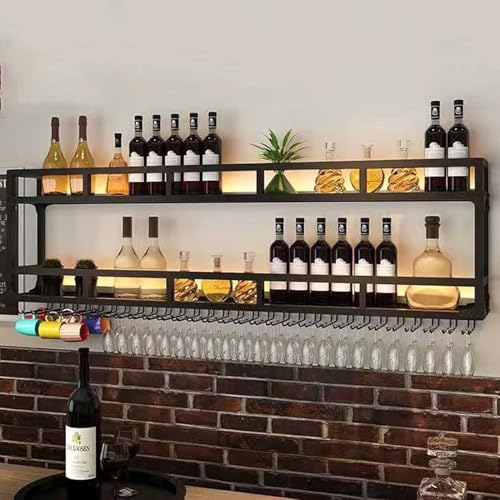 Étagère à vin murale compacte pour organiser vos bouteilles et libérer de l'espace - 3