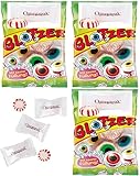 Omegapak Starlight Mints with Glotzer Eyeball Gummies Sour Filled Fruit, Bundle of 3 Bags 75g or 2.62 Oz. Each