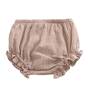 LOOLY Baby Bloomers Unisex Baby Girls Boys Cotton Linen Blend Shorts
