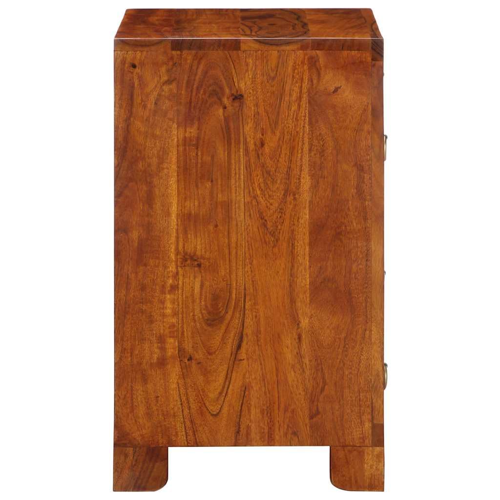 vidaXL Sideboard Mehrfarbig 50x35x60 cm Massivholz Akazie, Schrank, Aufbewahrungsschrank, Beistellschrank, Lagerschrank, Highboard, Home-Organizer