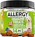 Best Allergy Relief Immune Supplement for Dogs - for Seasonal & Food Allergies - Skin Itch, Hot Spots and More - Supports Digestive & Skin Health - Pet-Safe - Made in USA - 170 Chews Treats