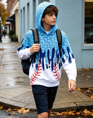 Image of Lovekider Boys Hoodie Kids 3D Print Graphic Pullover Sweatshirt 6-16 Years