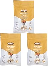 Nilaqua NO Rinse Hair Wash Wrap_the World's First Biodegradable Shampoo Cap - 100% Biodegradable Bamboo | Rinse free Shampoo | Pleasant Fragrance - Oatmilk & Honey 3pack