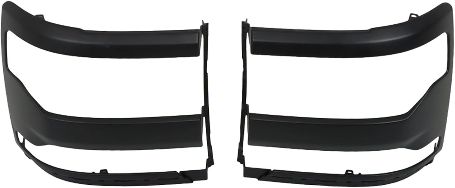 WFLNHB 1 Pair Black Left And Right Headlight Trim Bezel Cover Replacement for Chevy Silverado 1500 2016 2017 2018