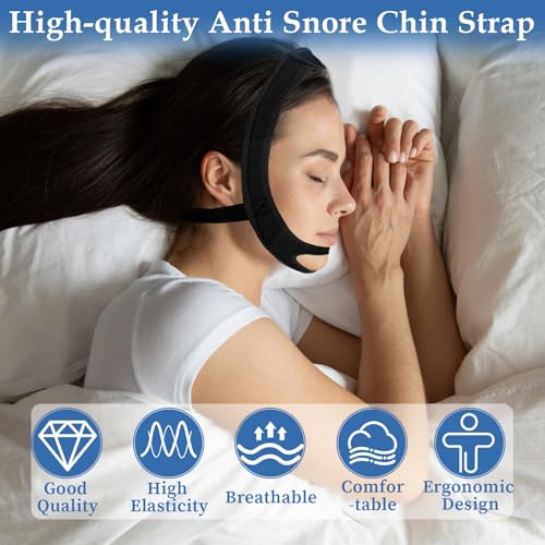 image for PJTLGYELEE Chin Strap for Sleeping, Anti Snoring Chin Strap for Users,