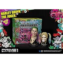 Harley Quinn & Joker Headset Figure 1/3 Scale Movie Suicide Squad The Joker & Harley Quinn Head Set Figure Suicide Squad