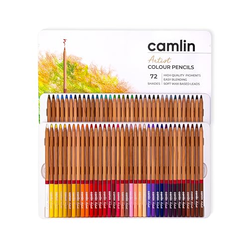 Image of Camlin Artist Colour Pencils - 72 Shades,Ink Color: Multicolor