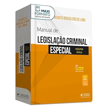 Capa do livro Manual de Legislação Criminal Especial - Volume único