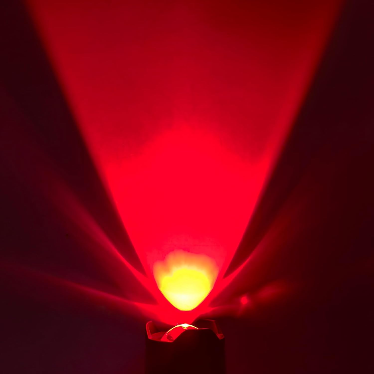 Mini Red Flashlight, Low-Lumen Compact Red Light Flashlight Portable Zoomable for Night Vision Short-Range Illumination,2-Pack