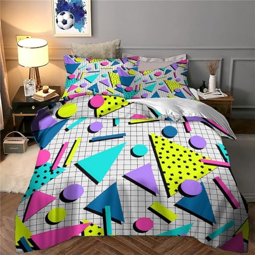 Parure de lit 3D hypoallergénique housse de couette microfibre douce avec fermeture éclair