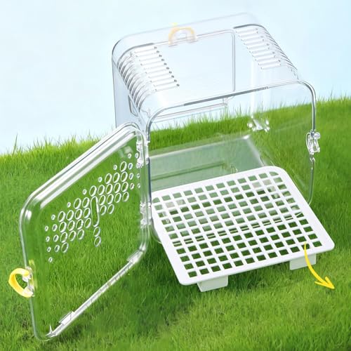 F Fityle Cage de Transport Portable pour Oiseaux, notamment pour Hamsters, perroquets, perruches, calopsittes et canaris. Équipée d'un – Image 3