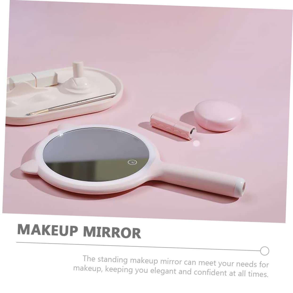 POPETPOP Specchio Illuminato per Trucco LED Specchio da Tavolo per Ragazze Illuminazione LED