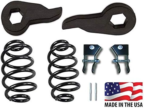2000-2006 Tahoe Suburban Yukon XL 2" front 3" rear Lowering Drop Adj Torsion keys Coil Springs Shock Extenders