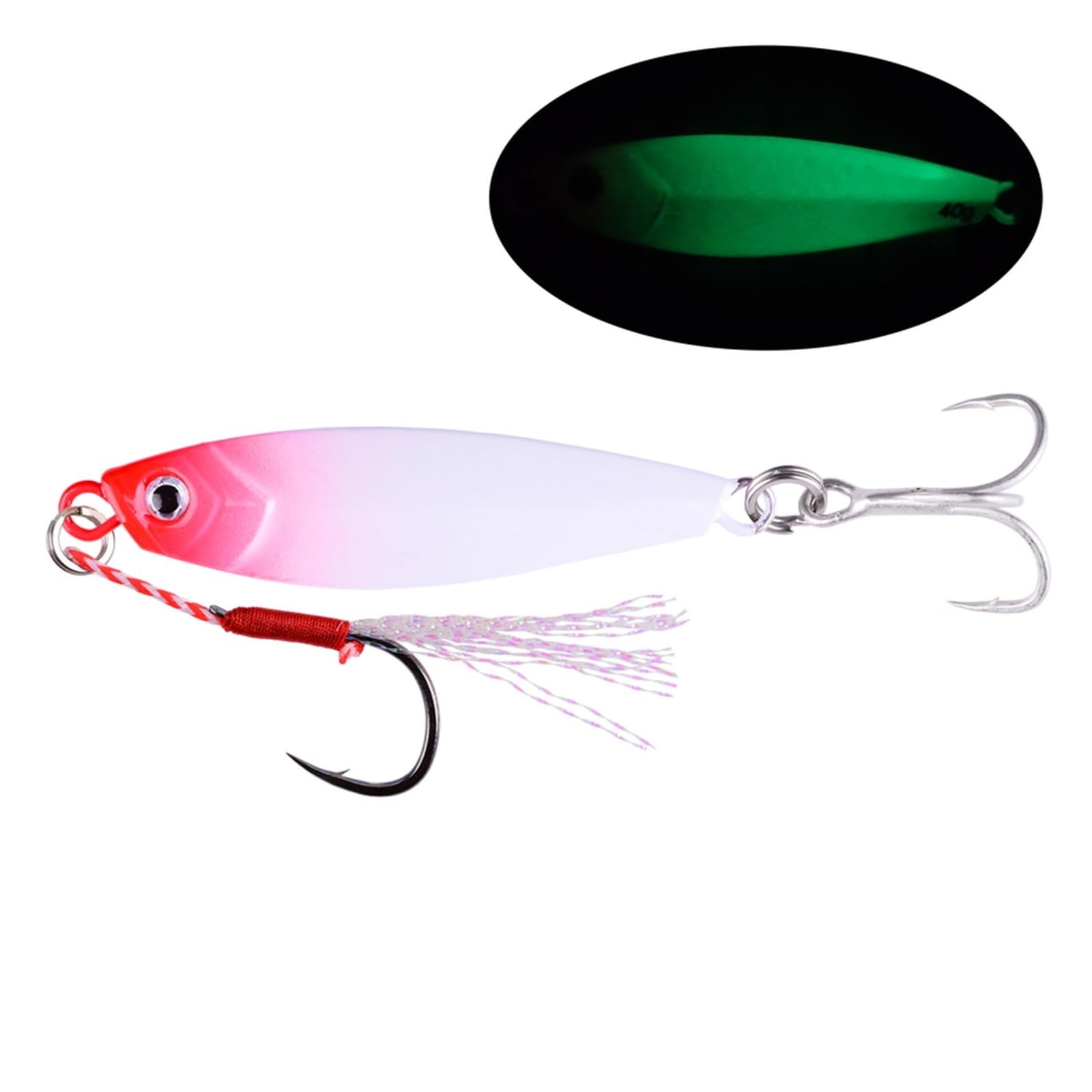 XILILHC 6 Pz/Lotto Maschere di Metallo Esche 7g 10g 15g 20g 30g 40g Richiamo di Pesca Jig Spoon Spinnerbait Esche Pesce Jigging Attrezzatura da Pesca in Mare