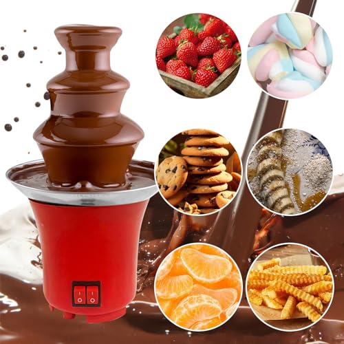 Zeveloo Mini Chocolate Fondue Fountain Machine For Candy Butter Cheese thumb #4