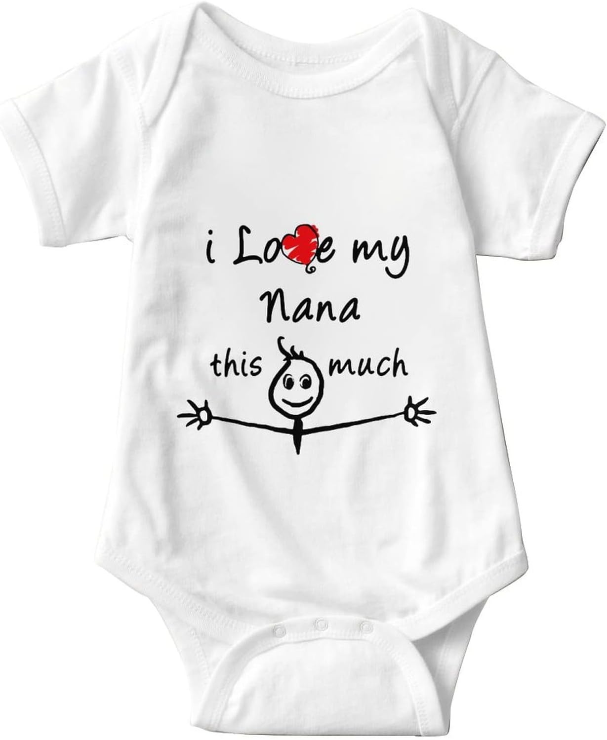 GenericI Love My Nana This Much Grandma's Onesie Newborn Boys Girls Baby Onesie Baby Romper 0-3 Months