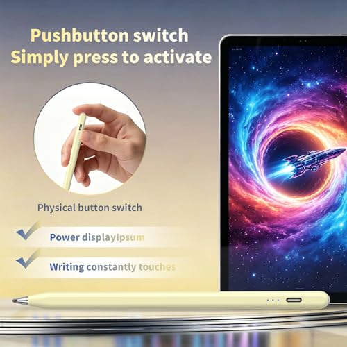 Lápiz digital para tablet Android Samsung Galaxy Tab A11+Plus A11 A9+ A9 capacitivo amarillo 5